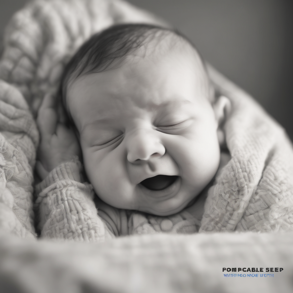 Baby sleeping with open mouth